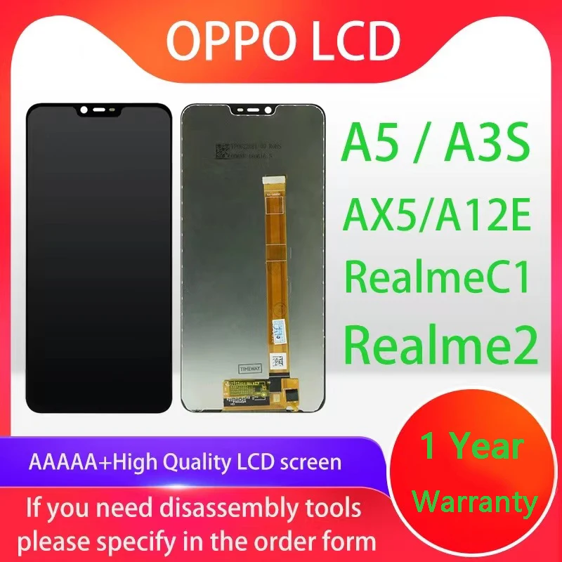 Сенсорный ЖК-экран в сборе AAAA +++ для OPPO A5 / A3s / AX5 / A12E / RealmeC1 / Realme2
Сенсорный ЖК-экран в сборе AAAA +++ для OPPO A5 / A3s / AX5 / A12E / RealmeC1 / Realme2