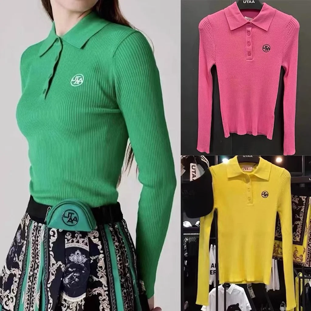 UTAA Autumn New Golf Women's Long Sleeve T-shirt Slim Slim Stretch Knitwear Sweater
UTAA Autumn New Golf Women's Long Sleeve T-shirt Slim Slim Stretch Knitwear Sweater