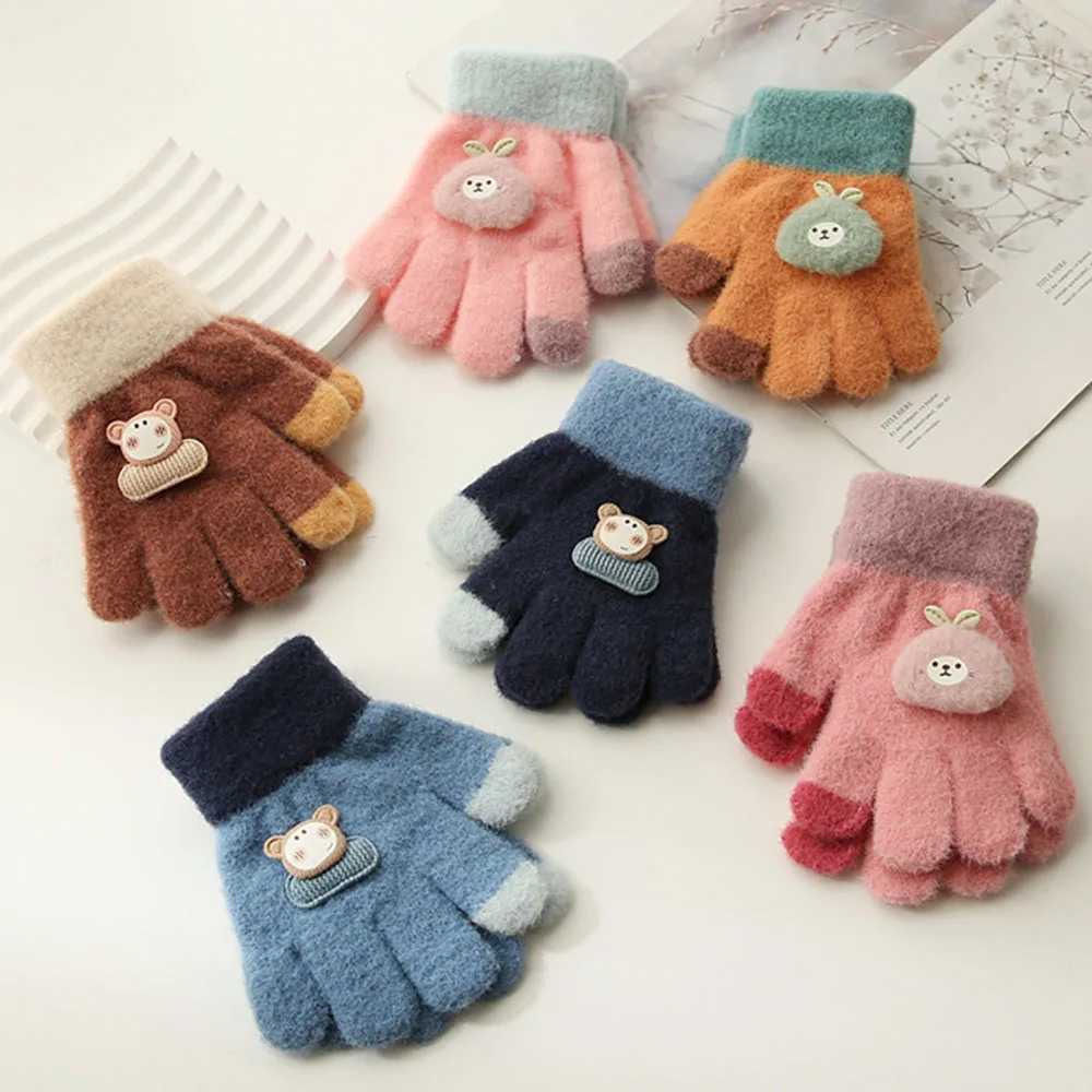 Winter Cotton Gloves For Kids Cute Soft Warm Full Fingers Boys Girls Glove Korean Style Cute Cartoon Children's Winter Glove
Winter Cotton Gloves For Kids Cute Soft Warm Full Fingers Boys Girls Glove Korean Style Cute Cartoon Children's Winter Glove