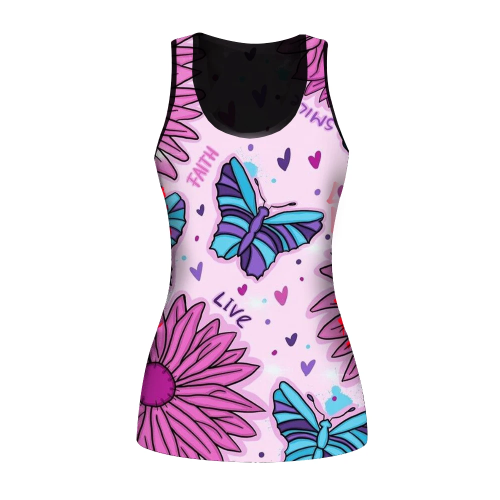 Women's Tank Top Camisole Fashion Floral Butterfly Print Couple T Shirt Streetwear Harajuku Casual Sleeveless Summer T Shirt
Women's Tank Top Camisole Fashion Floral Butterfly Print Couple T Shirt Streetwear Harajuku Casual Sleeveless Summer T Shirt