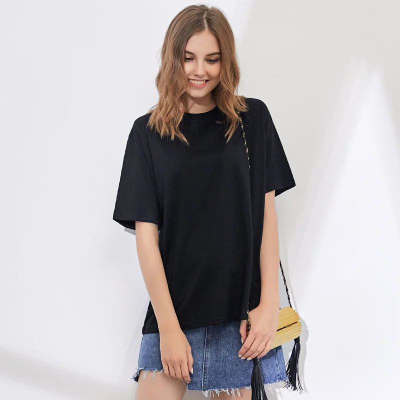 100% Cotton Soft Basic T Shirt Women 2022 Summer New Oversized Casual Solid Tee Female Loose Short Sleeve Simple Tops DIY
100% Cotton Soft Basic T Shirt Women 2022 Summer New Oversized Casual Solid Tee Female Loose Short Sleeve Simple Tops DIY