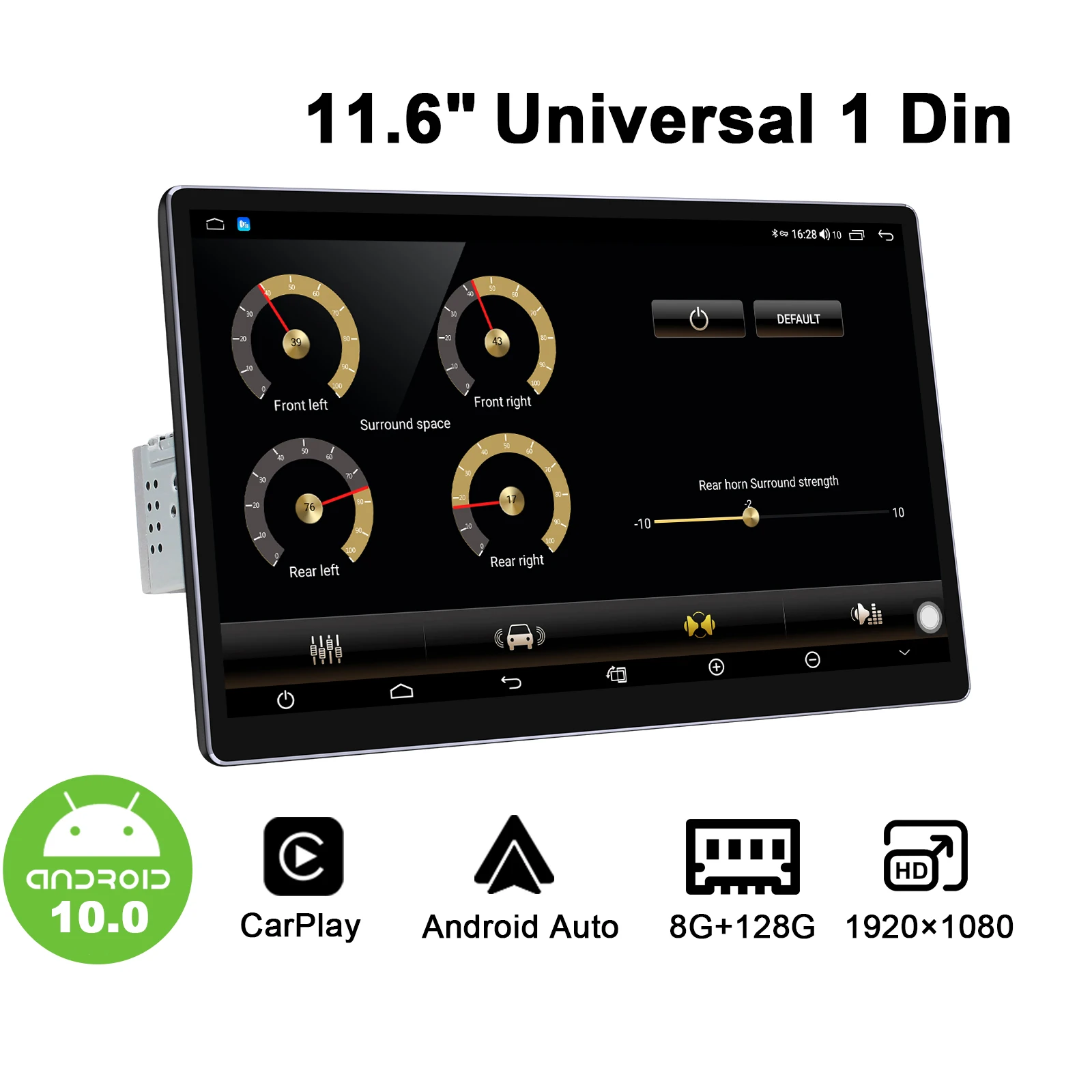 

JOYING Qled 11.6"Universal Car Radio Stereo Single Din Android Head Unit 1920*1080 8GB 128GB Automotivo Multimedia Player
