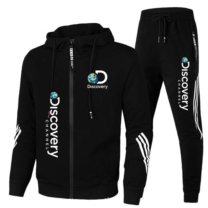 Autumn Winter Brand Discovery Set Men Zipper Hoodie+Pants 2 Piece Set Casual Gym Fitness Jogging Sportswear Sets Men Clothing
Autumn Winter Brand Discovery Set Men Zipper Hoodie+Pants 2 Piece Set Casual Gym Fitness Jogging Sportswear Sets Men Clothing