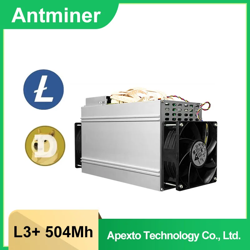 

Stock Used Refourbised Miner Bitmain Antminer L3+ with PSU 800W 504Mh/s Litecoin Mining Machine LTC Ready to Ship