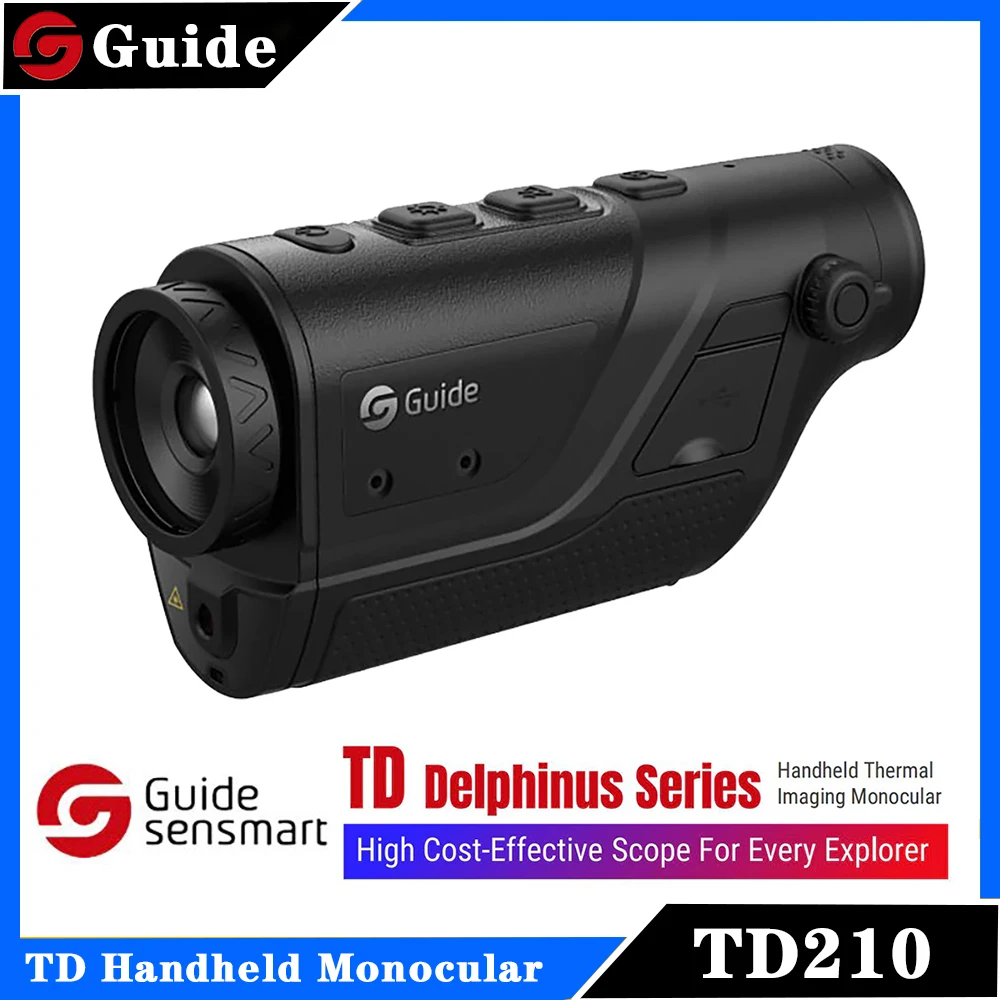 Guide Sensmart TD210 Monocular Thermal Imager for Hunting Day and Night Vision Telescope Outdoor Animal Observation TD 210
Guide Sensmart TD210 Monocular Thermal Imager for Hunting Day and Night Vision Telescope Outdoor Animal Observation TD 210