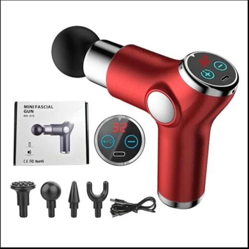 Portable Massage Gun 32speed LCD Electric Percussion Massager For Body Neck Back Tissue Muscle Relaxation Fascial Massage Gun
Portable Massage Gun 32speed LCD Electric Percussion Massager For Body Neck Back Tissue Muscle Relaxation Fascial Massage Gun