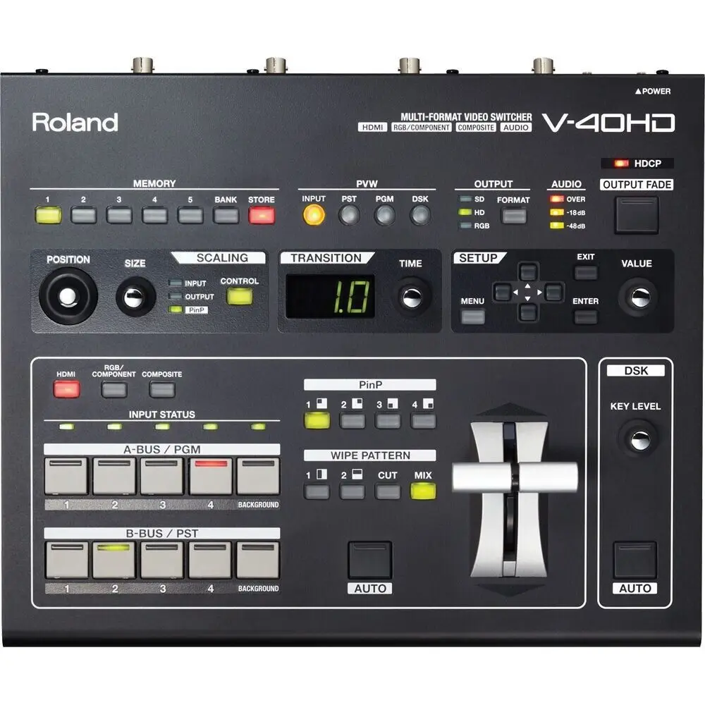 100% OFFICIAL BRAND NEW V-40HD Multi-Format Live Video Switcher Available READY TO SHIP
100% OFFICIAL BRAND NEW V-40HD Multi-Format Live Video Switcher Available READY TO SHIP