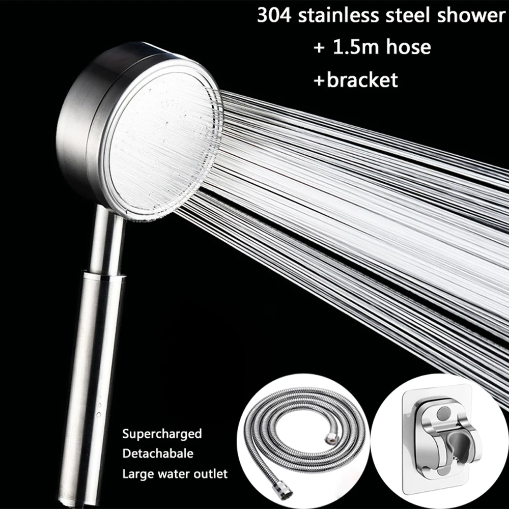 304 Stainless Steel Shower Head Super Pressurized Anti-Fall Shower Head Water-Saving Fall Resistant Durable Bathroom Accessories
304 Stainless Steel Shower Head Super Pressurized Anti-Fall Shower Head Water-Saving Fall Resistant Durable Bathroom Accessories