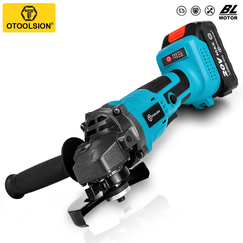 125MM Brushless Electric Angle Grinder Cordless Cutter Metal Wood Cutting Polishing Derusting Electric Tool Makita 18V Battery
125MM Brushless Electric Angle Grinder Cordless Cutter Metal Wood Cutting Polishing Derusting Electric Tool Makita 18V Battery