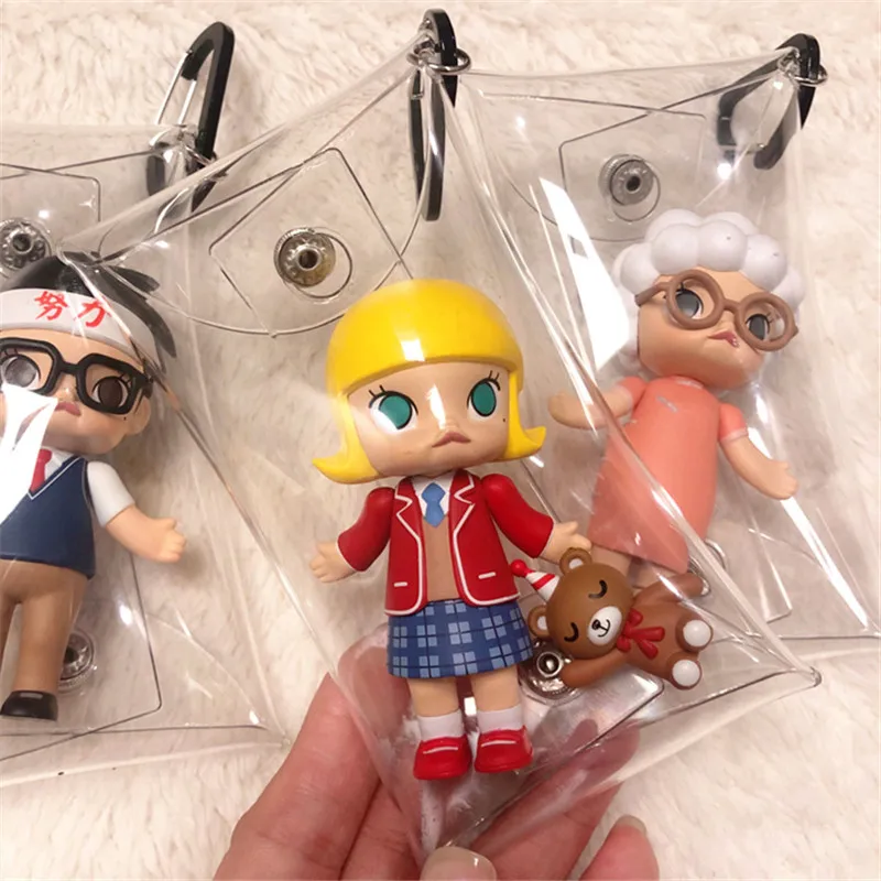 Bubble Mart Blind Box Storage Display Box Hand-made PVC Coin Purse Transparent Key Bag Toy Dolls Hanging Small Bag
Bubble Mart Blind Box Storage Display Box Hand-made PVC Coin Purse Transparent Key Bag Toy Dolls Hanging Small Bag
