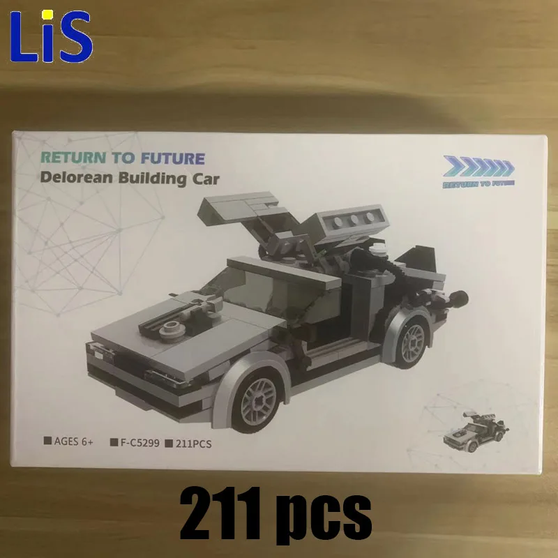MOC-23436 High-Tech Supercar Delorean from BACK TO THE FUTURE Speed Champion Mini vehicle building blocks bricks toys for kids
MOC-23436 High-Tech Supercar Delorean from BACK TO THE FUTURE Speed Champion Mini vehicle building blocks bricks toys for kids