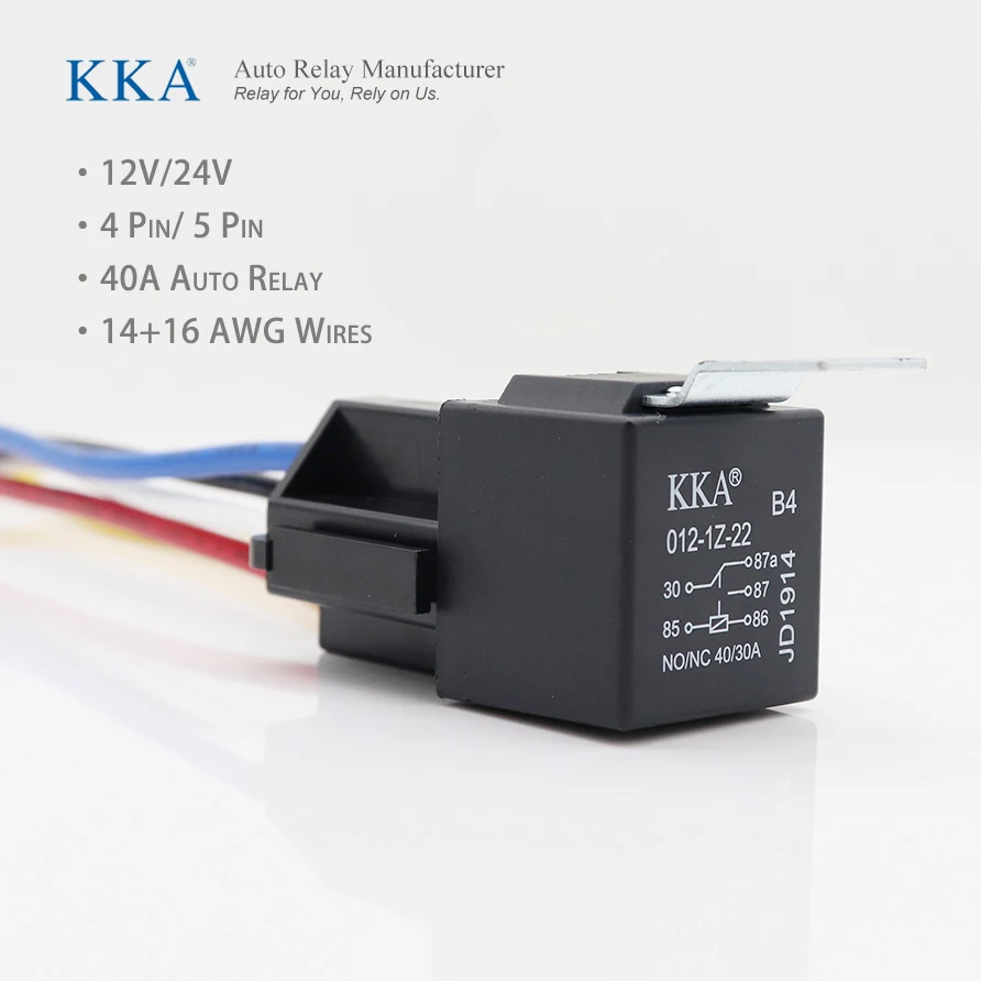 Waterproof Automotive Relay 12V 24V 4pin 5pin 4P 5P 40A Car Relay With Copper Terminal, Auto Relay With Relay Socket
Waterproof Automotive Relay 12V 24V 4pin 5pin 4P 5P 40A Car Relay With Copper Terminal, Auto Relay With Relay Socket