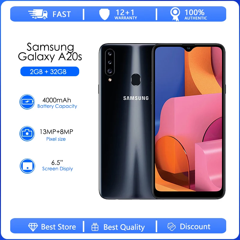 Восстановленный Оригинальный разблокированный Samsung Galaxy A20S A207F A207M A2070 Android Wi-Fi GPS 13.0MP 6,5 ''32 Гб 2 Гб ОЗУ Бесплатная доставка
Восстановленный Оригинальный разблокированный Samsung Galaxy A20S A207F A207M A2070 Android Wi-Fi GPS 13.0MP 6,5 ''32 Гб 2 Гб ОЗУ Бесплатная доставка