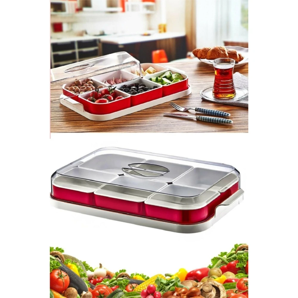 6 Compartments Breakfast Plate Breakfast Set With Lid Airtight Kitchen Product Portable Storage Container Free Shipping Gift
6 Compartments Breakfast Plate Breakfast Set With Lid Airtight Kitchen Product Portable Storage Container Free Shipping Gift