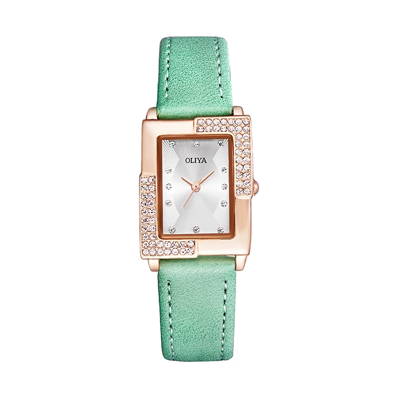 Oliya Diamond Diagonal Long Square Casual Fashion Women's Watch Brand Elegant Multiple Colour Leather Ladies Quartz Watches
Oliya Diamond Diagonal Long Square Casual Fashion Women's Watch Brand Elegant Multiple Colour Leather Ladies Quartz Watches