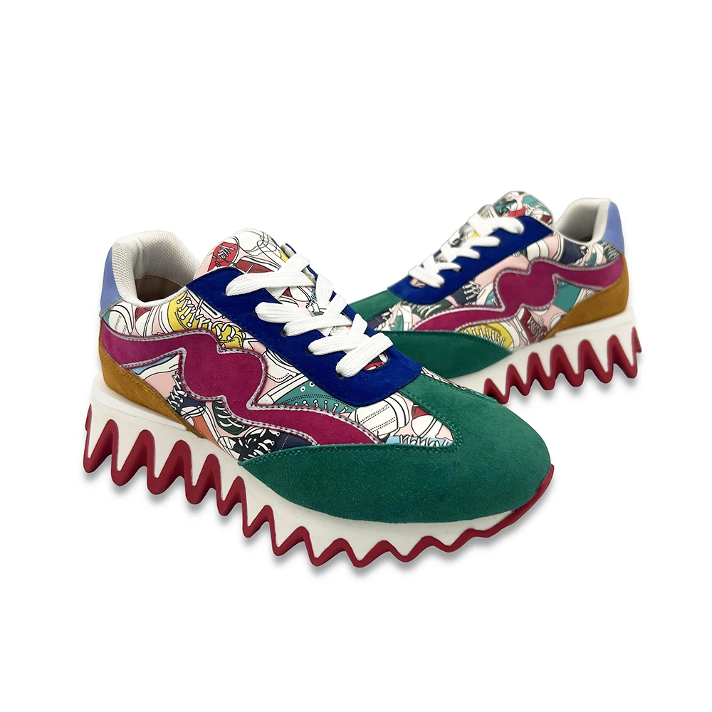Couple Casual Shoes Stitching Designer Thick Sole Cow Leather Casual Shoes Unisex Outdoor Shoes Large Size Street Graffiti Runn
Couple Casual Shoes Stitching Designer Thick Sole Cow Leather Casual Shoes Unisex Outdoor Shoes Large Size Street Graffiti Runn