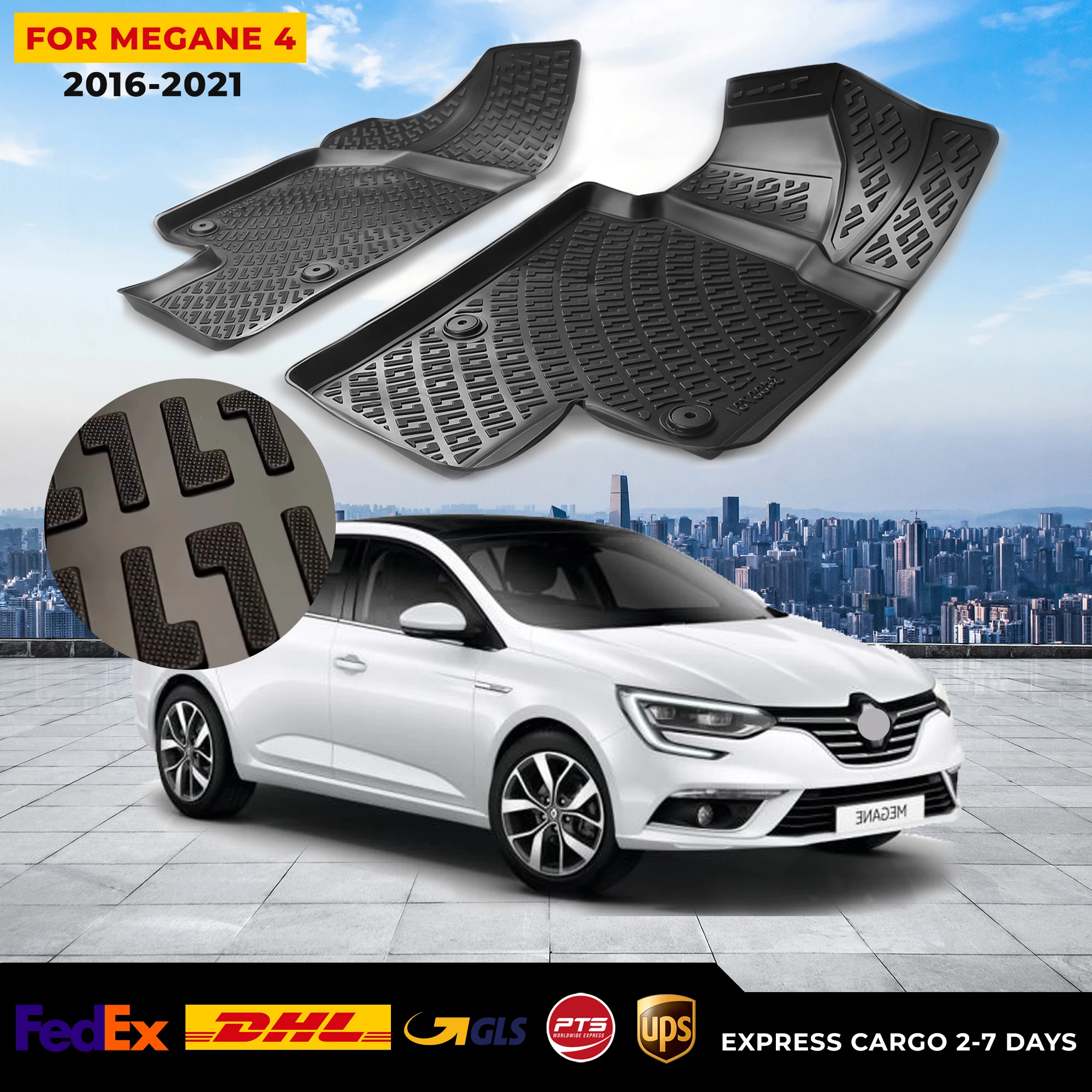 3D Car Floor Liner For Renault Megane 4 2016+ Waterproof Special Foot Pad Fully Surrounded Mat Accessories Custom Rugs Non-slip
3D Car Floor Liner For Renault Megane 4 2016+ Waterproof Special Foot Pad Fully Surrounded Mat Accessories Custom Rugs Non-slip
