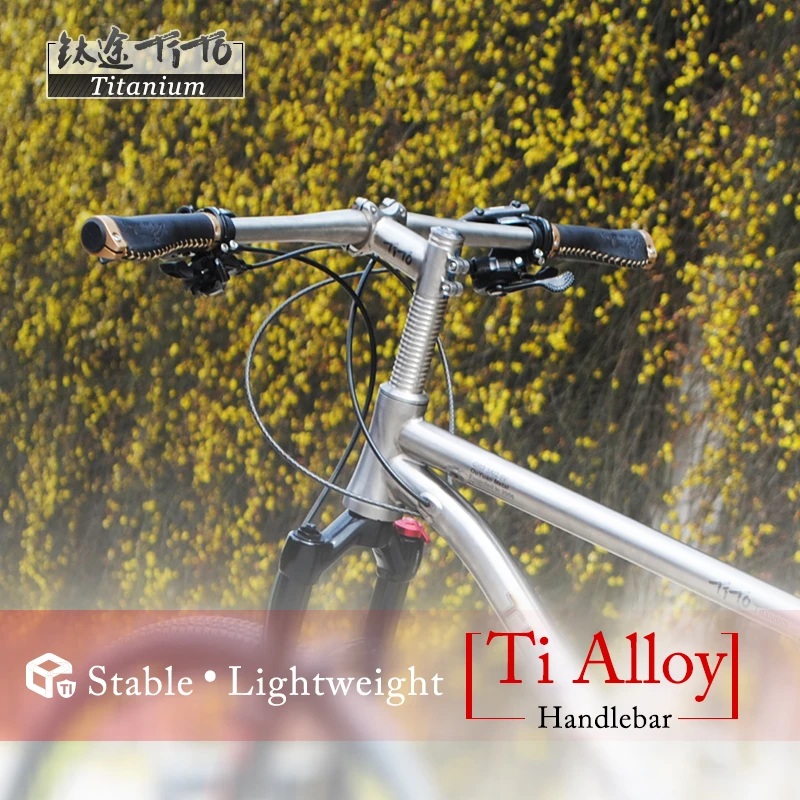 TiTo GR9 Titanium Alloy Mountain Bike Handlebar Super Light MTB/Road Parts Bicycle Flat Handlebar 31.8 or 25.4*600~720mm
TiTo GR9 Titanium Alloy Mountain Bike Handlebar Super Light MTB/Road Parts Bicycle Flat Handlebar 31.8 or 25.4*600~720mm