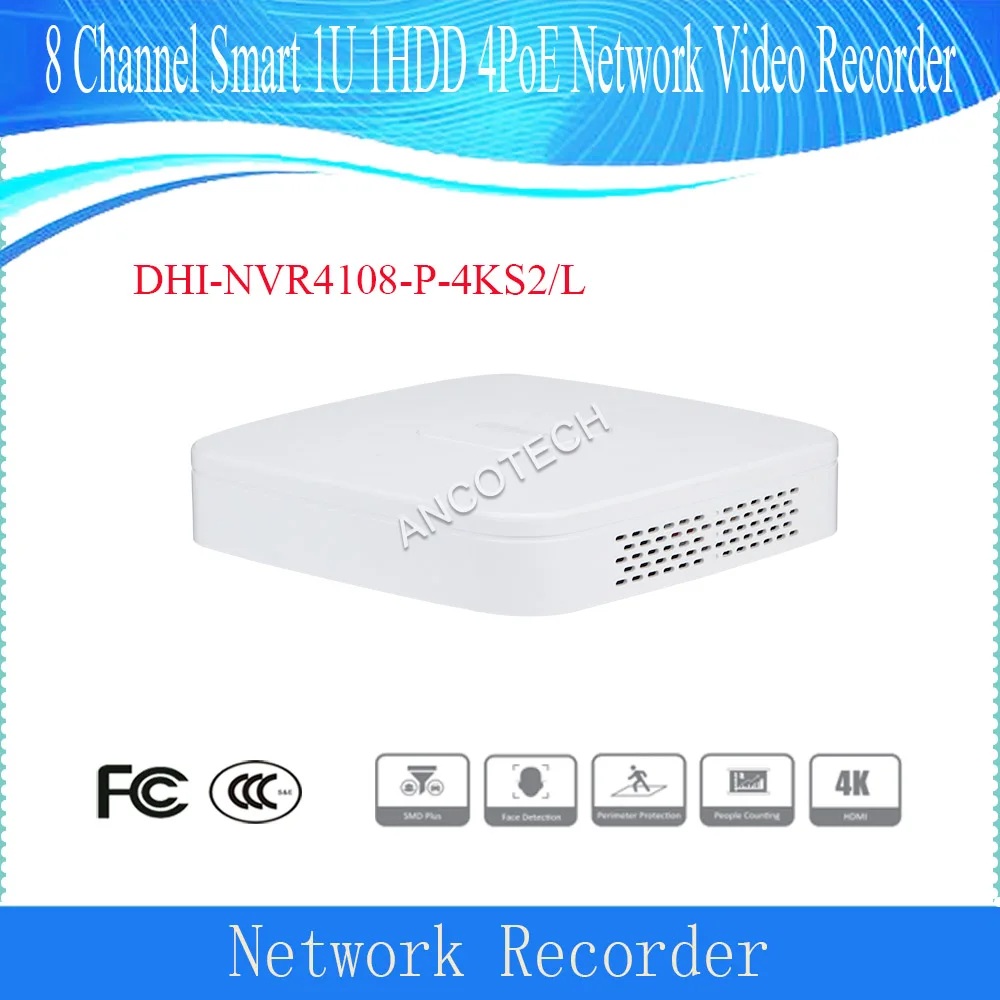 Dahua DHI-NVR4108-P-4KS2/L 8 Channel Smart 1U 1HDD 4PoE Network Video Recorder DAHUA
Dahua DHI-NVR4108-P-4KS2/L 8 Channel Smart 1U 1HDD 4PoE Network Video Recorder DAHUA