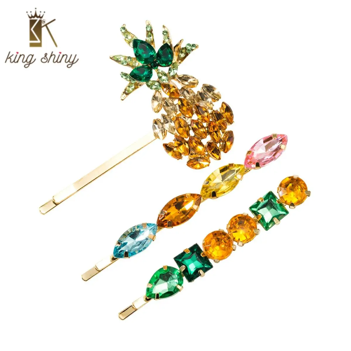 3pcs Set Rhinestone Hair Clip Fashion Pineapple Shape Fashion Lady Battrttes Hair Slider Hair Jewelry Summer Hair Pin for Woman
3pcs Set Rhinestone Hair Clip Fashion Pineapple Shape Fashion Lady Battrttes Hair Slider Hair Jewelry Summer Hair Pin for Woman