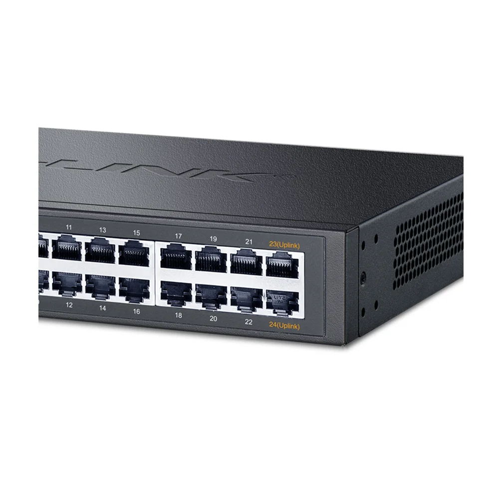 TP-LINK TL-SG1024DT T Series 24-port full Gigabit Non-network Management Switch With Ear Hooks 
TP-LINK TL-SG1024DT T Series 24-port full Gigabit Non-network Management Switch With Ear Hooks
