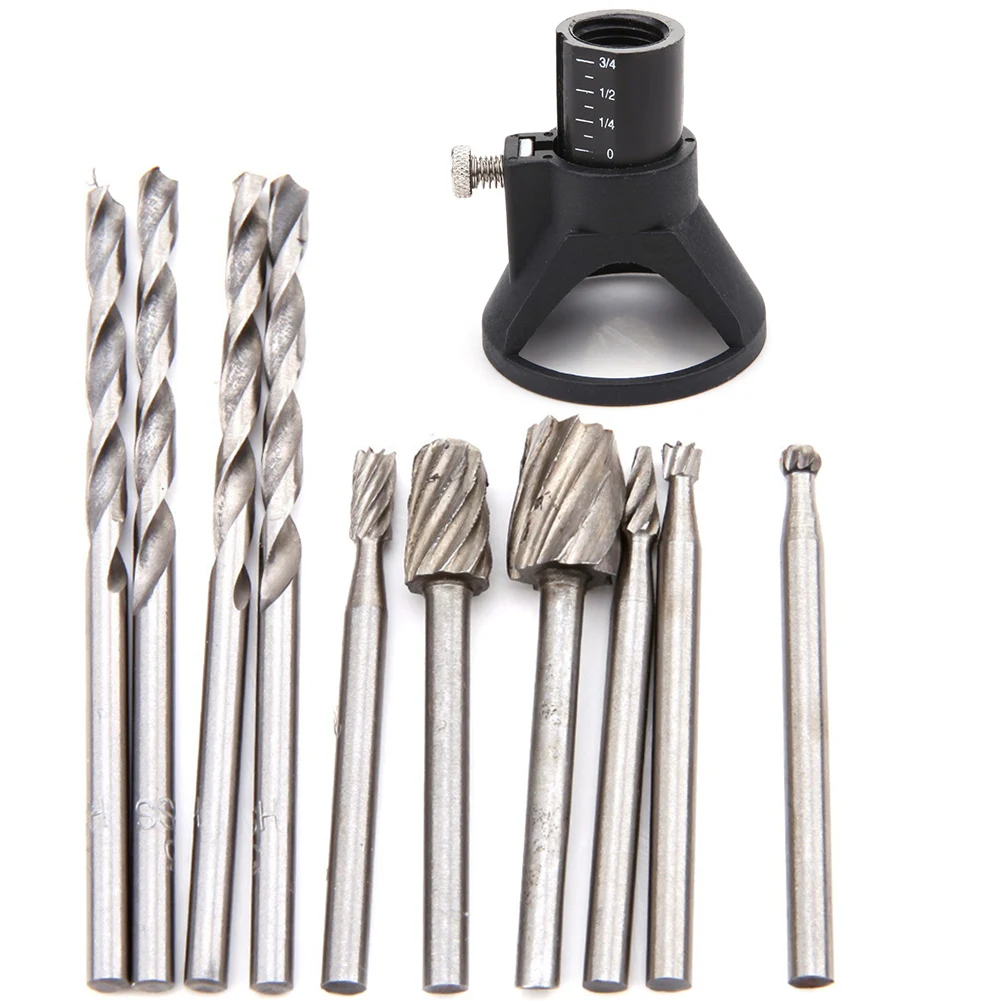 11pcs Set Horn Cover Holder +Milling Cutter +Straight Shank HSS Twist Drill Electric Rotary Tool for Woodworking Metal Drill
11pcs Set Horn Cover Holder +Milling Cutter +Straight Shank HSS Twist Drill Electric Rotary Tool for Woodworking Metal Drill