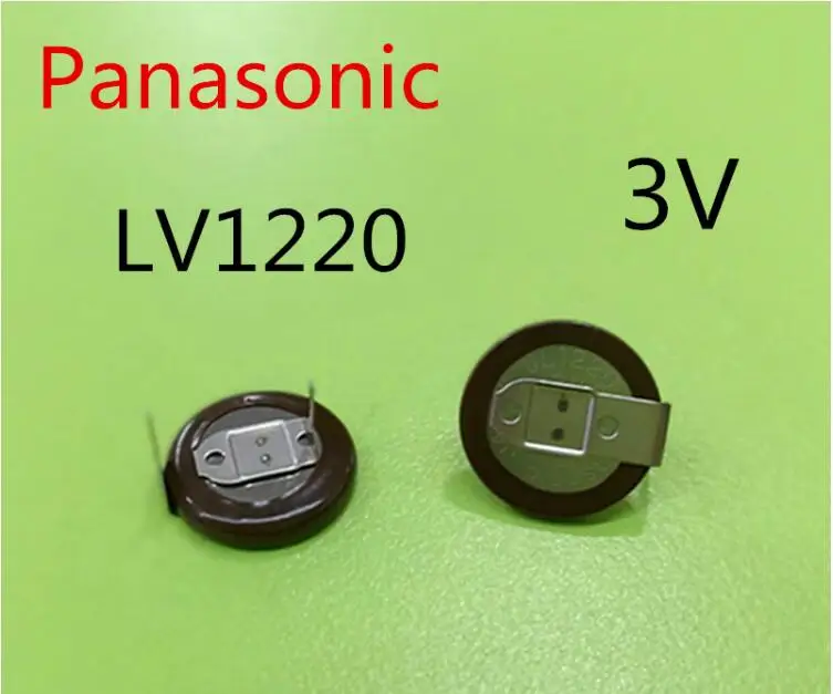 2 шт./лот Panasonic VL1220/HFN 3 в 18 мАч, литиевая батарея с сварочной ножкой, 180 градусов, перезаряжаемые кнопочные батареи VL1220
2 шт./лот Panasonic VL1220/HFN 3 в 18 мАч, литиевая батарея с сварочной ножкой, 180 градусов, перезаряжаемые кнопочные батареи VL1220