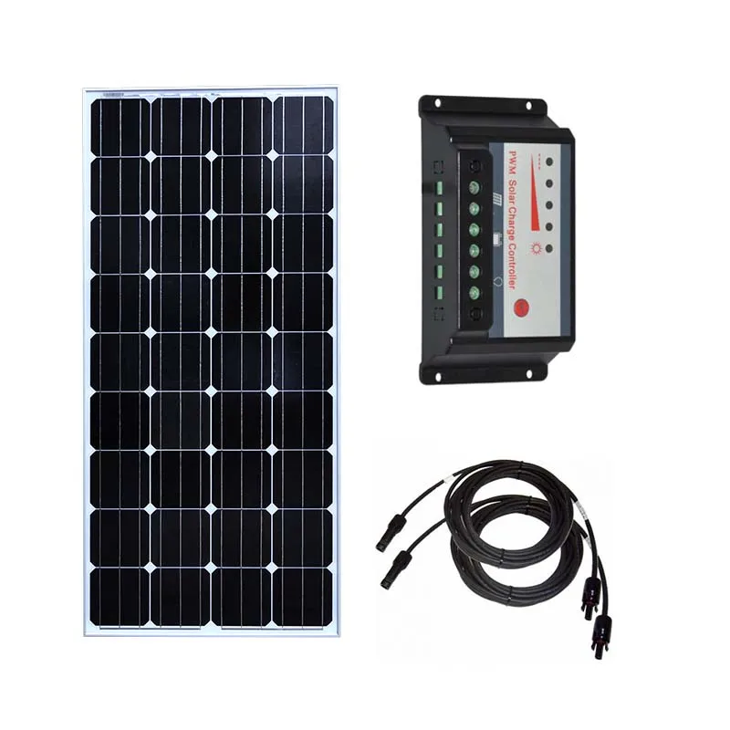 Солнечный комплект 150 Вт 300 450 солнечная панель 12 В Контроллер заряда В/24 30A PV