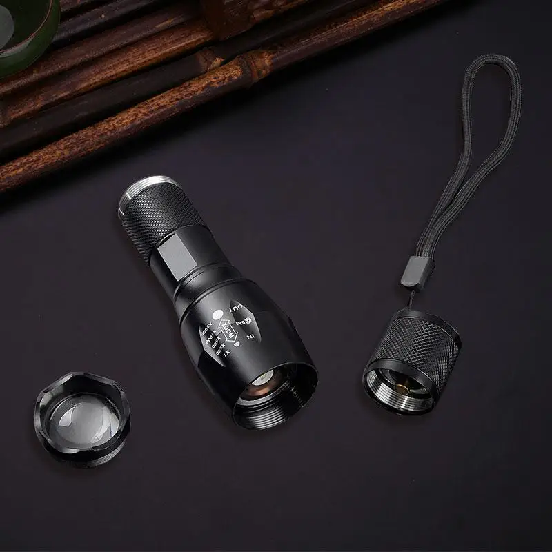 T6 Zoomable T6 Led Flashlight 1000ml Diving 5 Modes Super Bright Battery Powered Light
T6 Zoomable T6 Led Flashlight 1000ml Diving 5 Modes Super Bright Battery Powered Light