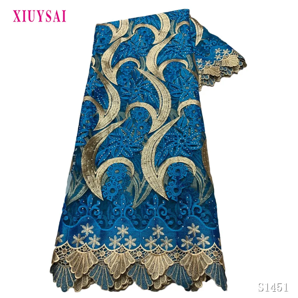 african guipure lace fabric embroidered with stone 5yards high quality 2020 latest african Water Soluble Lace For Wedding Sew 
african guipure lace fabric embroidered with stone 5yards high quality 2020 latest african Water Soluble Lace For Wedding Sew