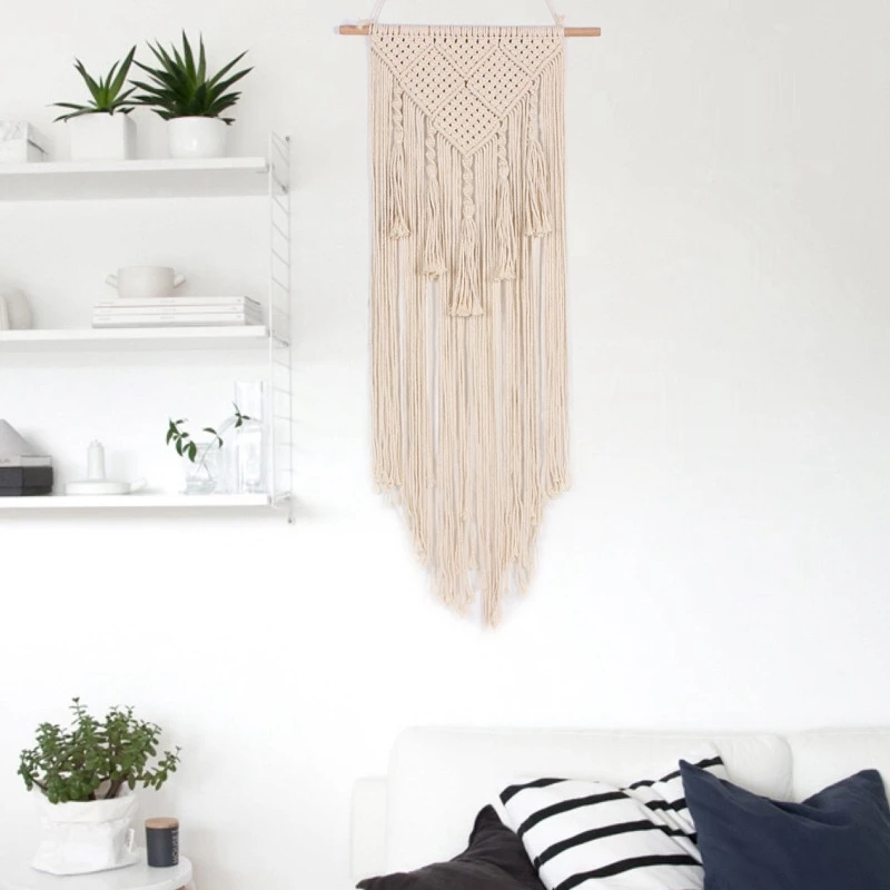 Hot Manual Woven Tels Macrame Tapestries Home Decoration Cotton Rope Hanging Wall Decor
Hot Manual Woven Tels Macrame Tapestries Home Decoration Cotton Rope Hanging Wall Decor