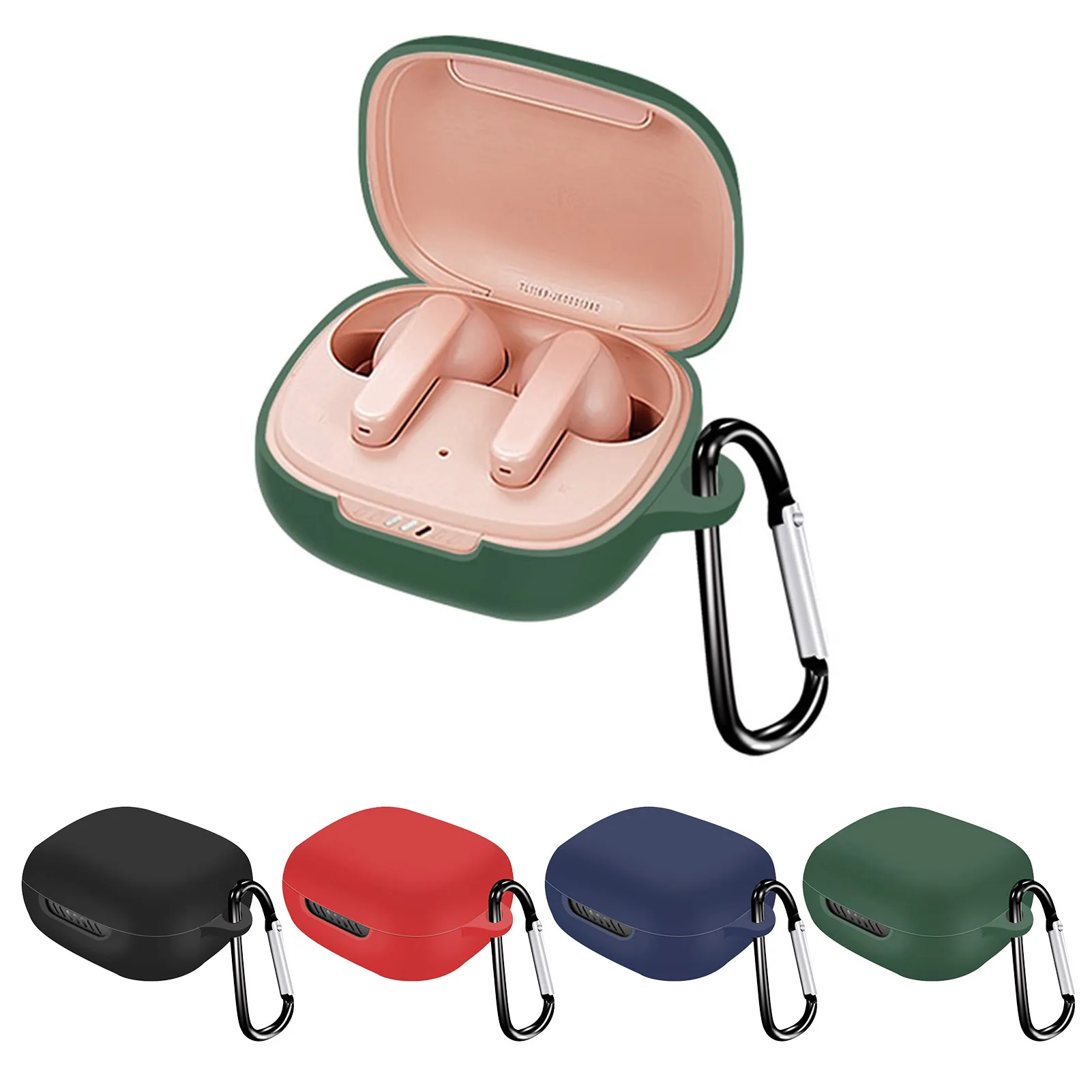 Silicone Protective Case For JBL LIVE PRO+ Blue tooth Wireless Earphone Skin Cover Multicolor Anti-scratch Shell With Carabiner
Silicone Protective Case For JBL LIVE PRO+ Blue tooth Wireless Earphone Skin Cover Multicolor Anti-scratch Shell With Carabiner