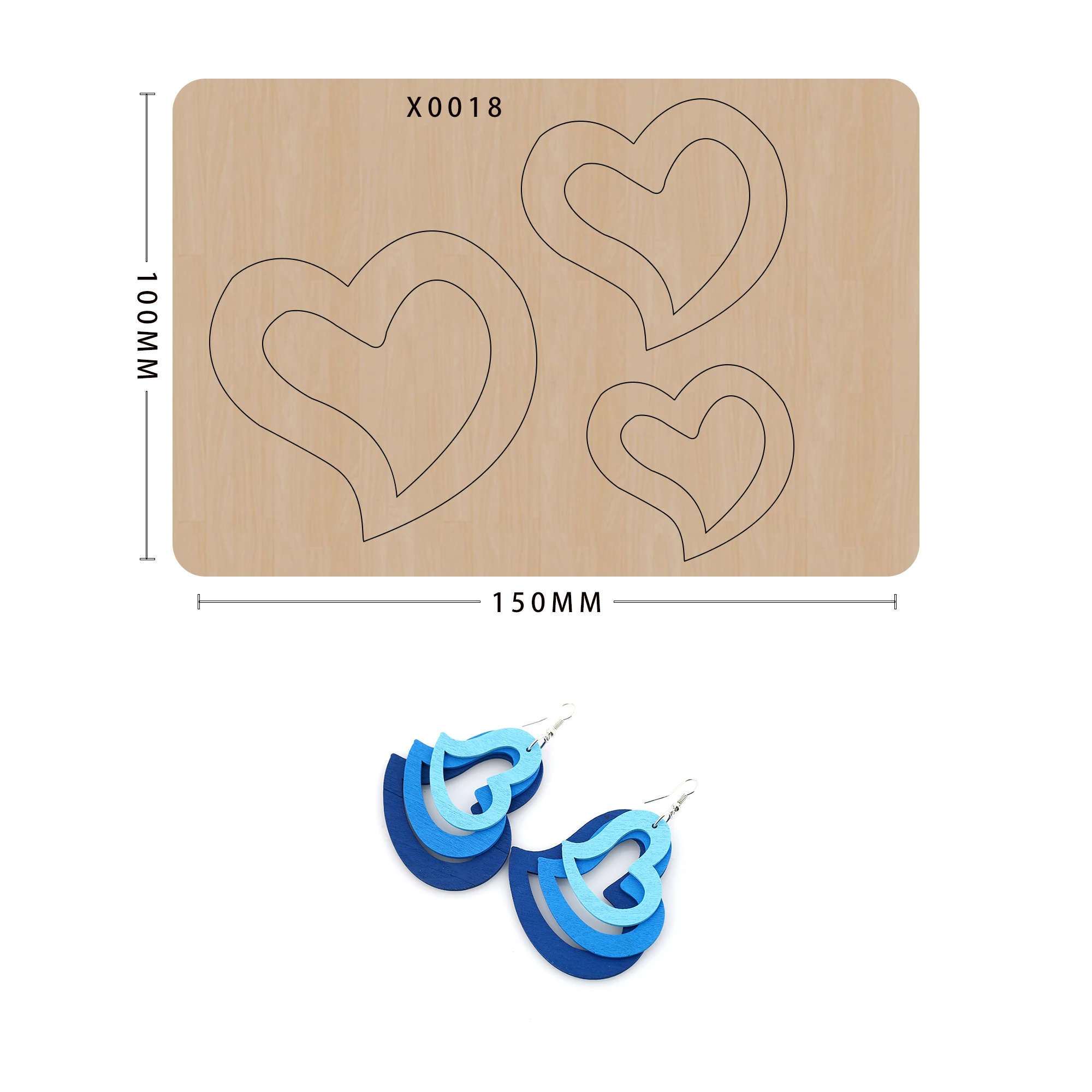 Leather Earrings Die Cutter DIY Handmade Wood Cutting Knife Mold Suitable For Big Shot Machines
Leather Earrings Die Cutter DIY Handmade Wood Cutting Knife Mold Suitable For Big Shot Machines
