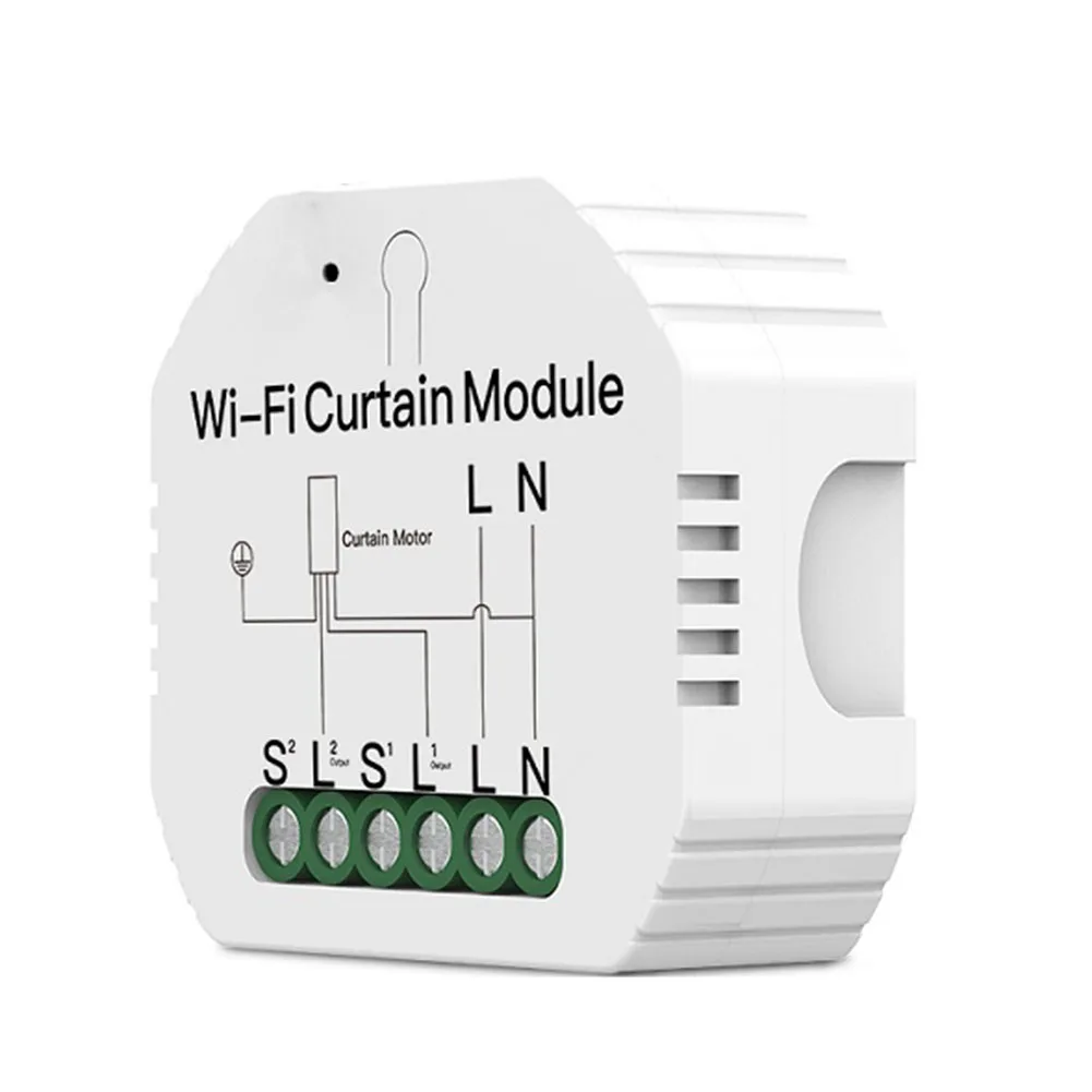 Household WiFi RF Roller Blind Shutter Curtain Switch Module with Remote for Electric Motor Sunscreen Works with Mounting Clip
Household WiFi RF Roller Blind Shutter Curtain Switch Module with Remote for Electric Motor Sunscreen Works with Mounting Clip
