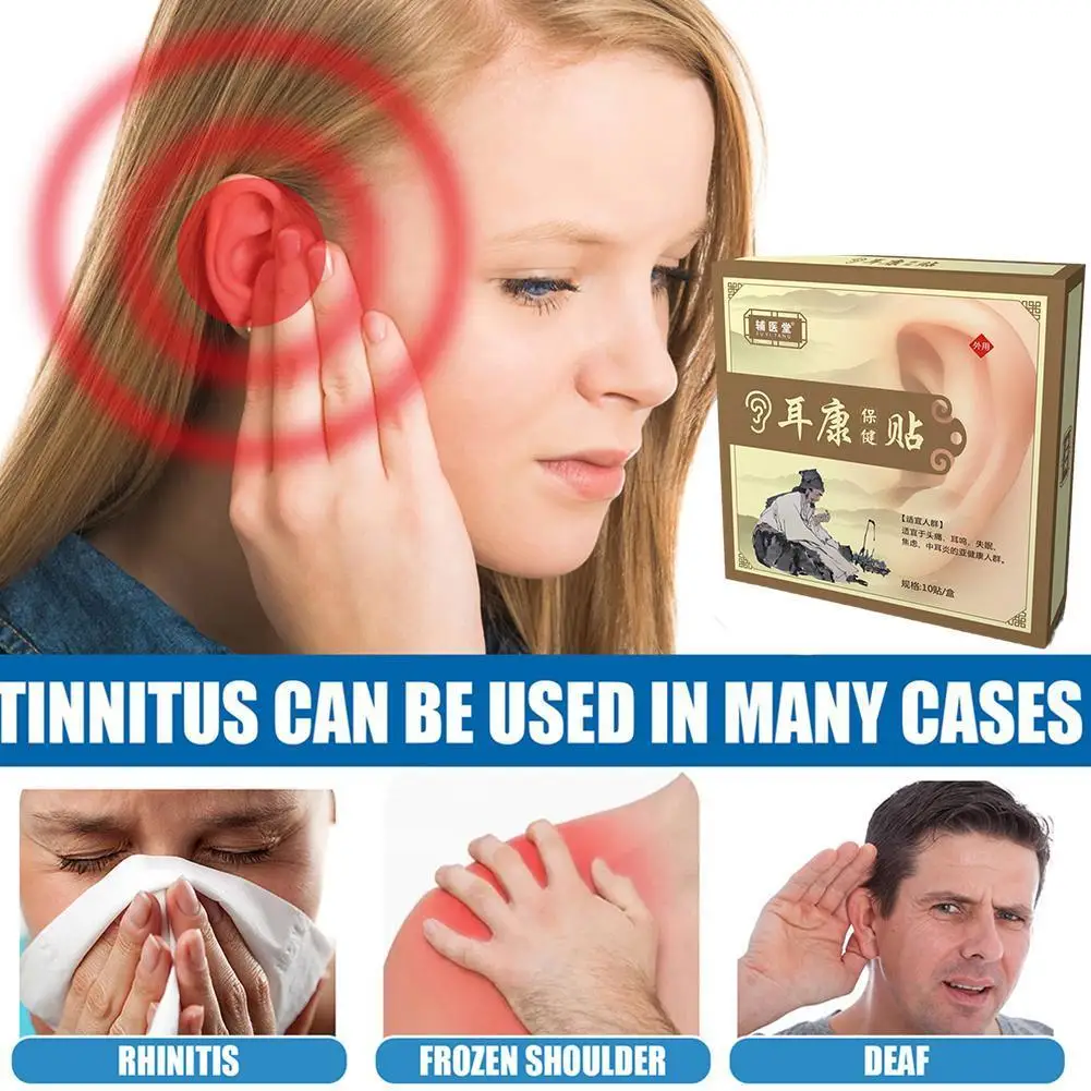 10pcs Tinnitus Treatment Patch For Ear Pain Protect Hearing Loss Sticker Natural Herbal Extract Medical Plaster Health Care
10pcs Tinnitus Treatment Patch For Ear Pain Protect Hearing Loss Sticker Natural Herbal Extract Medical Plaster Health Care