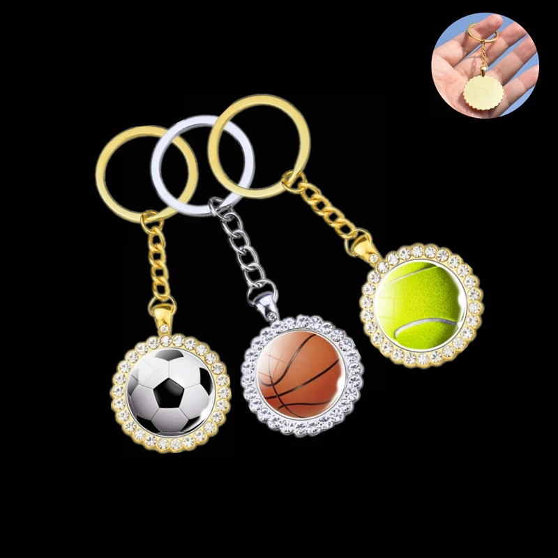 Football Basketball Rhinestone Keychain Exquisite Crystal Pendant Ball Keyring Jewelry Carkeychain Accessories Sports Lover Gift
Football Basketball Rhinestone Keychain Exquisite Crystal Pendant Ball Keyring Jewelry Carkeychain Accessories Sports Lover Gift