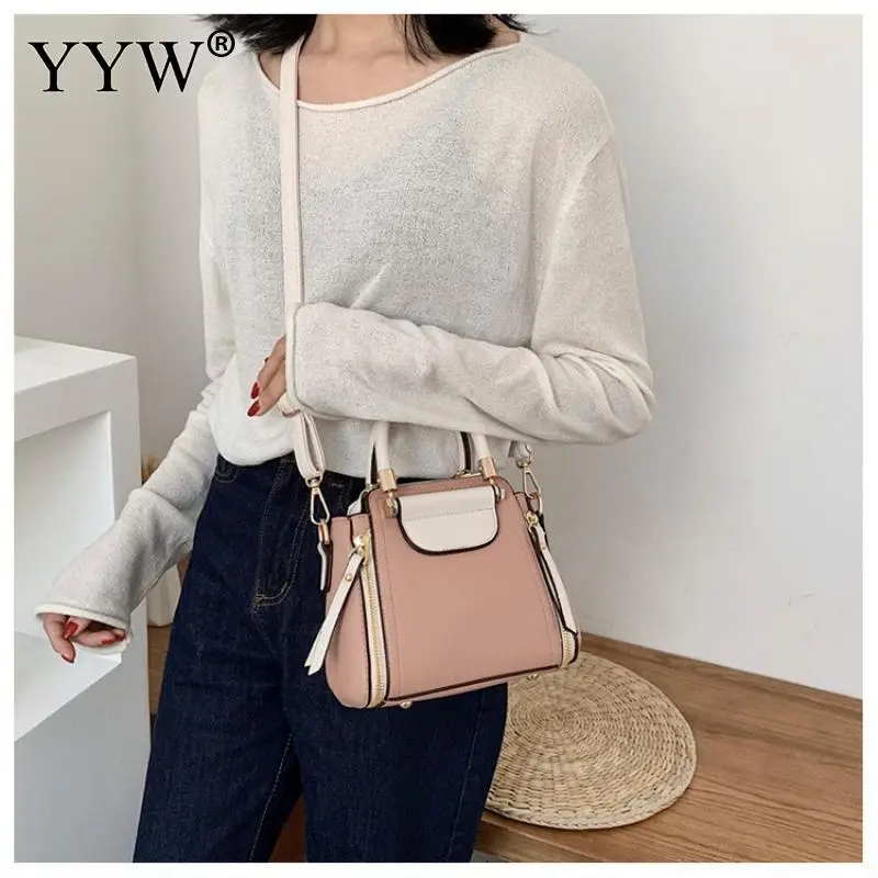 High Quality PU Leather Tote Bags Contrast Color Handbag Famous Crossbody Bags Attached With Hanging Strap Travel Purse bolso
High Quality PU Leather Tote Bags Contrast Color Handbag Famous Crossbody Bags Attached With Hanging Strap Travel Purse bolso