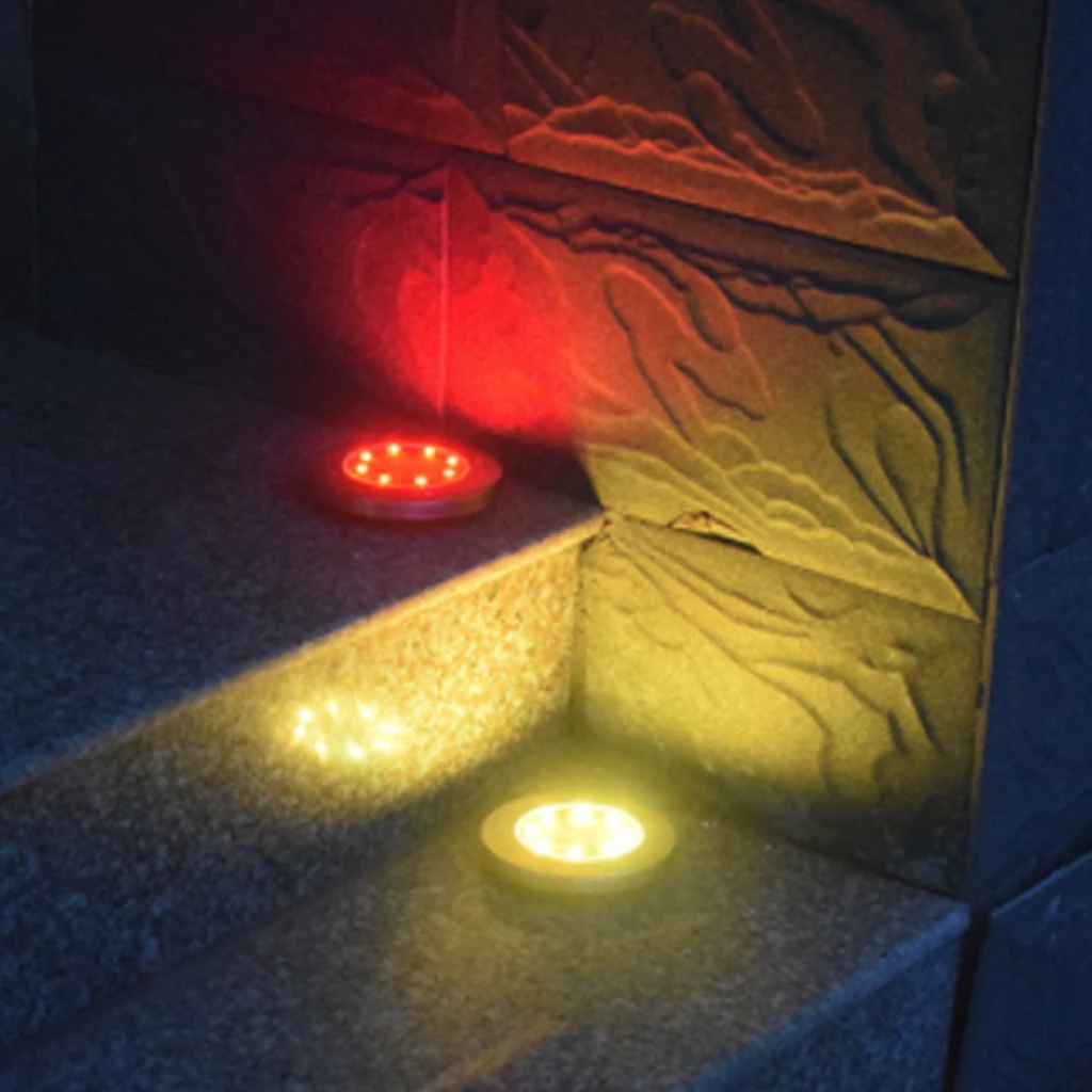 8 LEDs Solar Power Energy Ground Lamp Garden Light With Sensitive Sensor Waterproof Street Path 7 Colors | Лампы и освещение