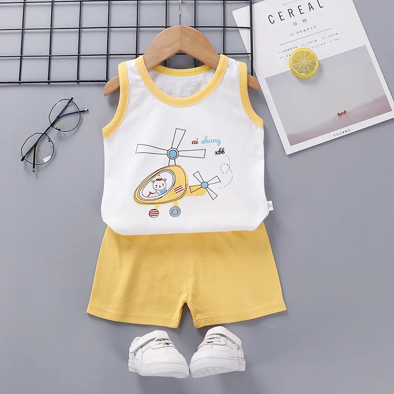 Kids Infant Clothing Sets for Girls Toddler Baby Boys Clothes New Summer Cute Print Cartoon T-shrits Shorts Outfit Children Tank
Kids Infant Clothing Sets for Girls Toddler Baby Boys Clothes New Summer Cute Print Cartoon T-shrits Shorts Outfit Children Tank