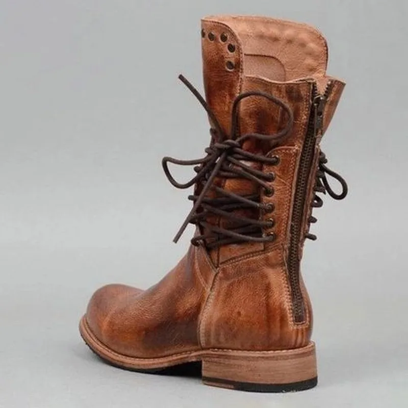 2020 New Winter Boots Women Retro Shoes Leather Middle Boot Non-Slip Round Toe Lace-Up Martin Boots Zapatos Drop Ship Size 34-43
2020 New Winter Boots Women Retro Shoes Leather Middle Boot Non-Slip Round Toe Lace-Up Martin Boots Zapatos Drop Ship Size 34-43