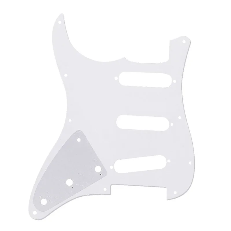 

3Ply Strat Style Scratch Plate Pearl White Guitar Pickguard for fender Strat New 87HF