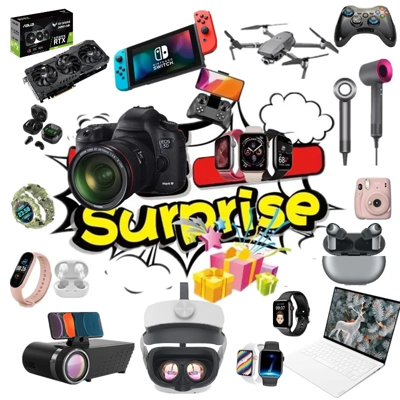 Anything Possible Lucky Electronic Box Mysterious Random Products,There is A Chance to Open Such As Drones Smart Watches,Gamepad
Anything Possible Lucky Electronic Box Mysterious Random Products,There is A Chance to Open Such As Drones Smart Watches,Gamepad