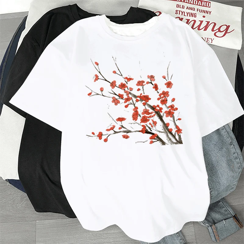 Белая Повседневная футболка с коротким рукавом 2022, топ с графическим рисунком, футболки с цветочным принтом, Свободная Женская футболка в с...
Белая Повседневная футболка с коротким рукавом 2022, топ с графическим рисунком, футболки с цветочным принтом, Свободная Женская футболка в с...