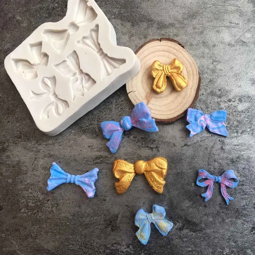 3pcs Bowknot silicone mold fondant cake decoration tool chocolate fudge mold, sugarcraft, kitchen tool
3pcs Bowknot silicone mold fondant cake decoration tool chocolate fudge mold, sugarcraft, kitchen tool