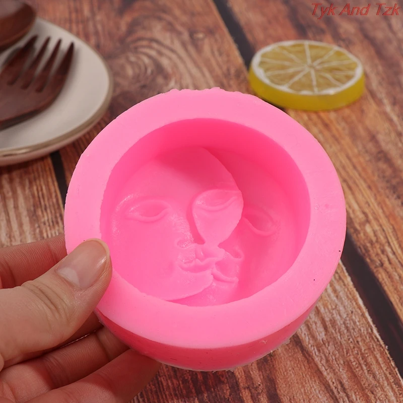 Pink Soap Mold Round Shape Sun Moon Faces Silicone Mold DIY Fondant Chocolate Cake Decorating Tools Kithen Baking Tool
Pink Soap Mold Round Shape Sun Moon Faces Silicone Mold DIY Fondant Chocolate Cake Decorating Tools Kithen Baking Tool