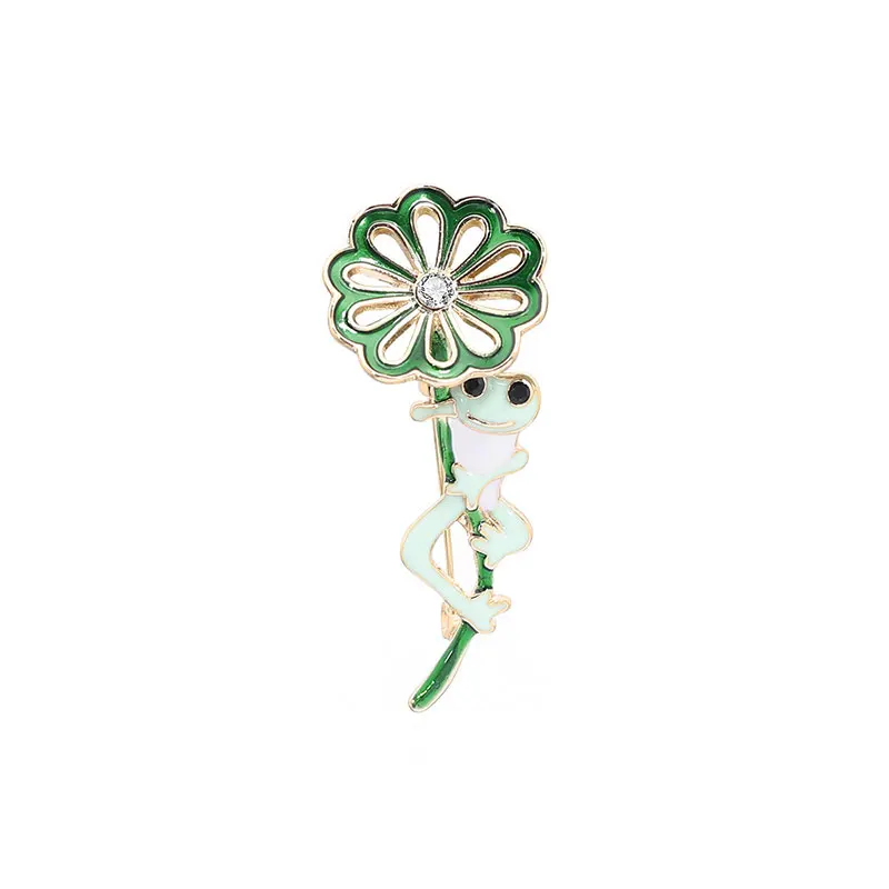 Ladies Brooches Lotus Leaf Frog Green Clear Rhinestone Insect Pins Sweater Coat Accessories Pins For Women Party Wedding Brooch
Ladies Brooches Lotus Leaf Frog Green Clear Rhinestone Insect Pins Sweater Coat Accessories Pins For Women Party Wedding Brooch