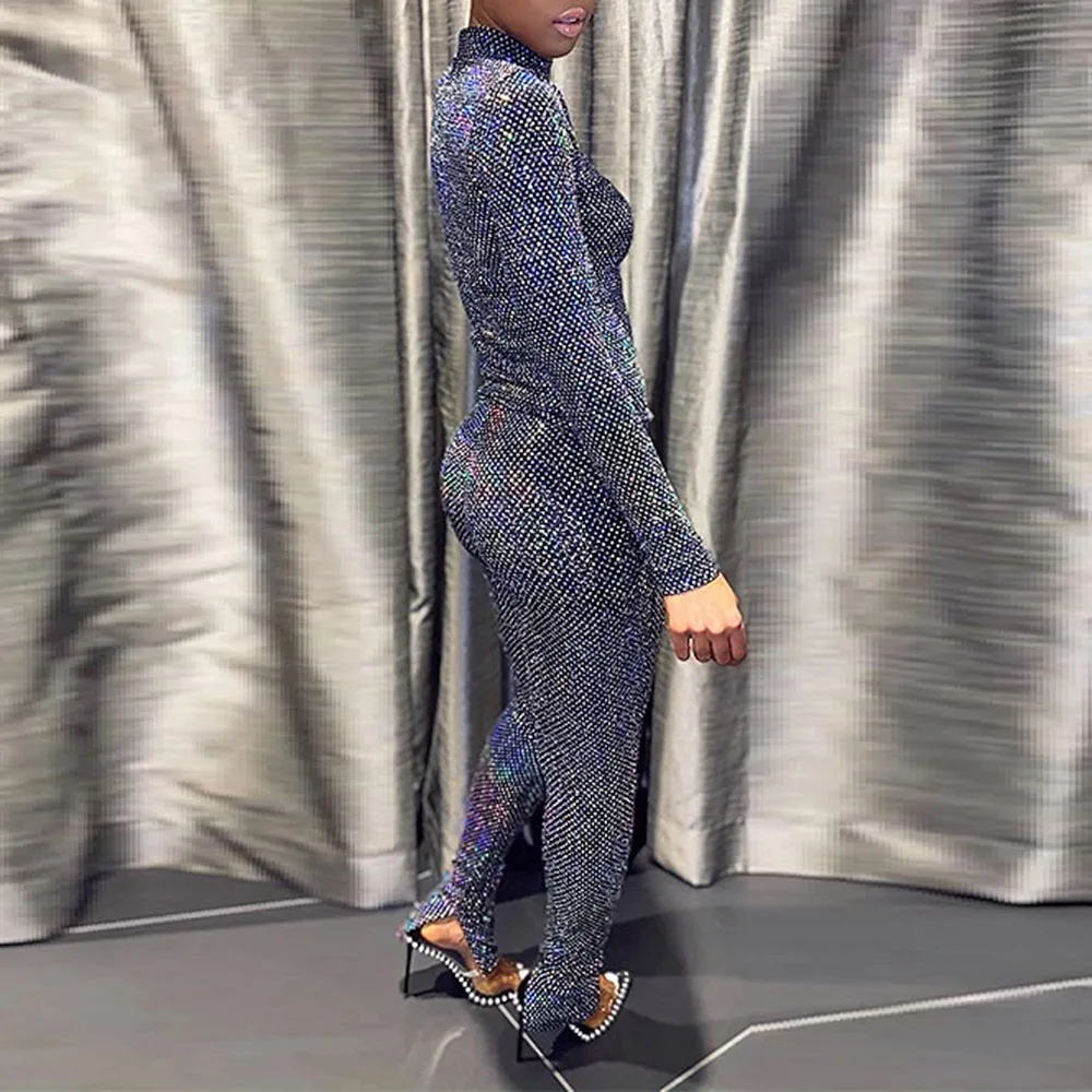 Casual Two Piece Sets Spring Autumn The New Fashion Simple Designer Thin Printing Serpentine Sequins Half High Collar
Casual Two Piece Sets Spring Autumn The New Fashion Simple Designer Thin Printing Serpentine Sequins Half High Collar