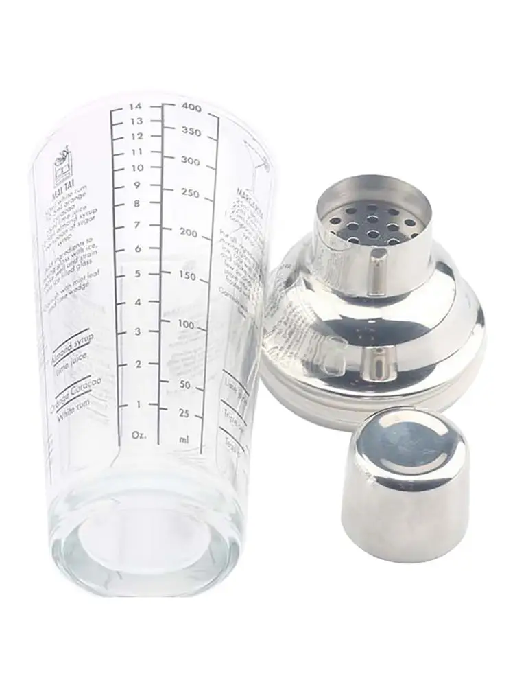 450ml Bar Stainless Steel Cocktail Shaker Mixer with Scale Wine Drink Mixer Shaker Barware Bartender Tools Bar Accessories
450ml Bar Stainless Steel Cocktail Shaker Mixer with Scale Wine Drink Mixer Shaker Barware Bartender Tools Bar Accessories