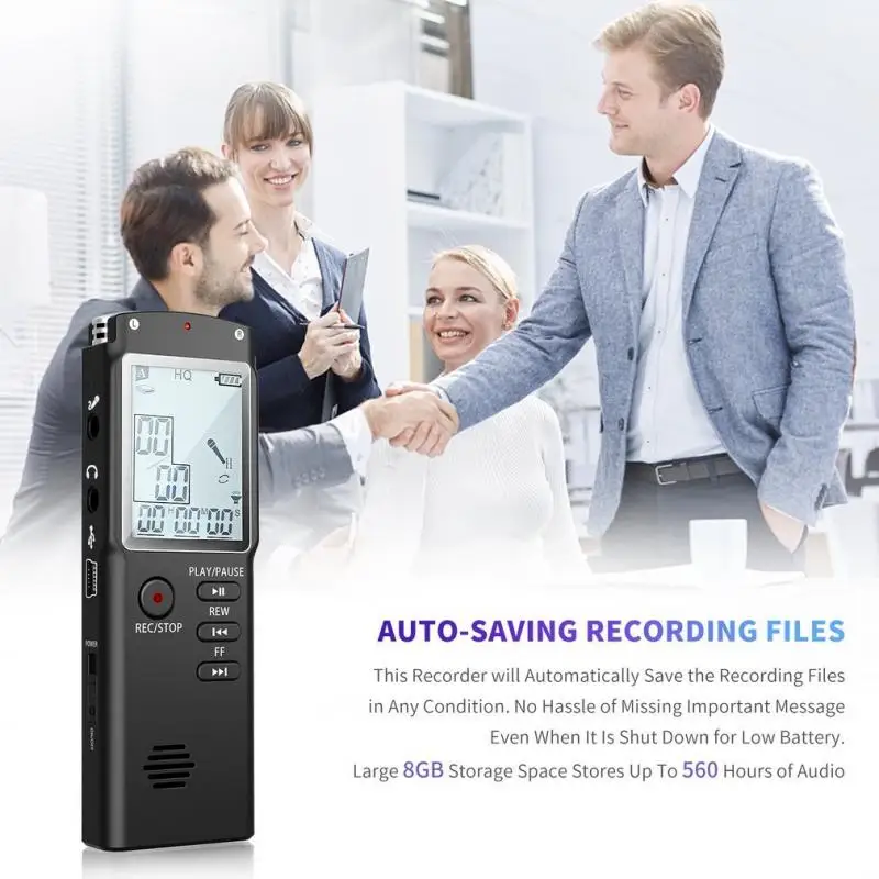 1536kbps Digital Voice Recorder Audio Sound Recorder MP3 Player Lossless Noise Reduction Long Distance Stereo Dictaphone
1536kbps Digital Voice Recorder Audio Sound Recorder MP3 Player Lossless Noise Reduction Long Distance Stereo Dictaphone