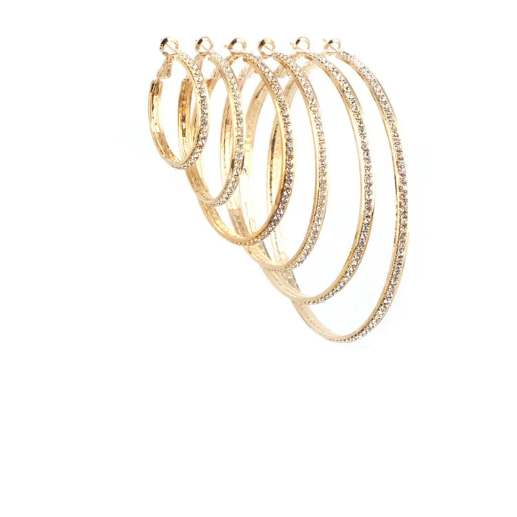 ot sale of European and American earrings female 30mm large ring earrings full drill ear ring rhinoceros earring geometric ornam
ot sale of European and American earrings female 30mm large ring earrings full drill ear ring rhinoceros earring geometric ornam